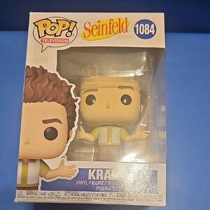 Funko Pop! Seinfeld Kramer Figure with Yellow and Brown Accents